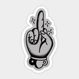 The non offensive middle finger. Sticker